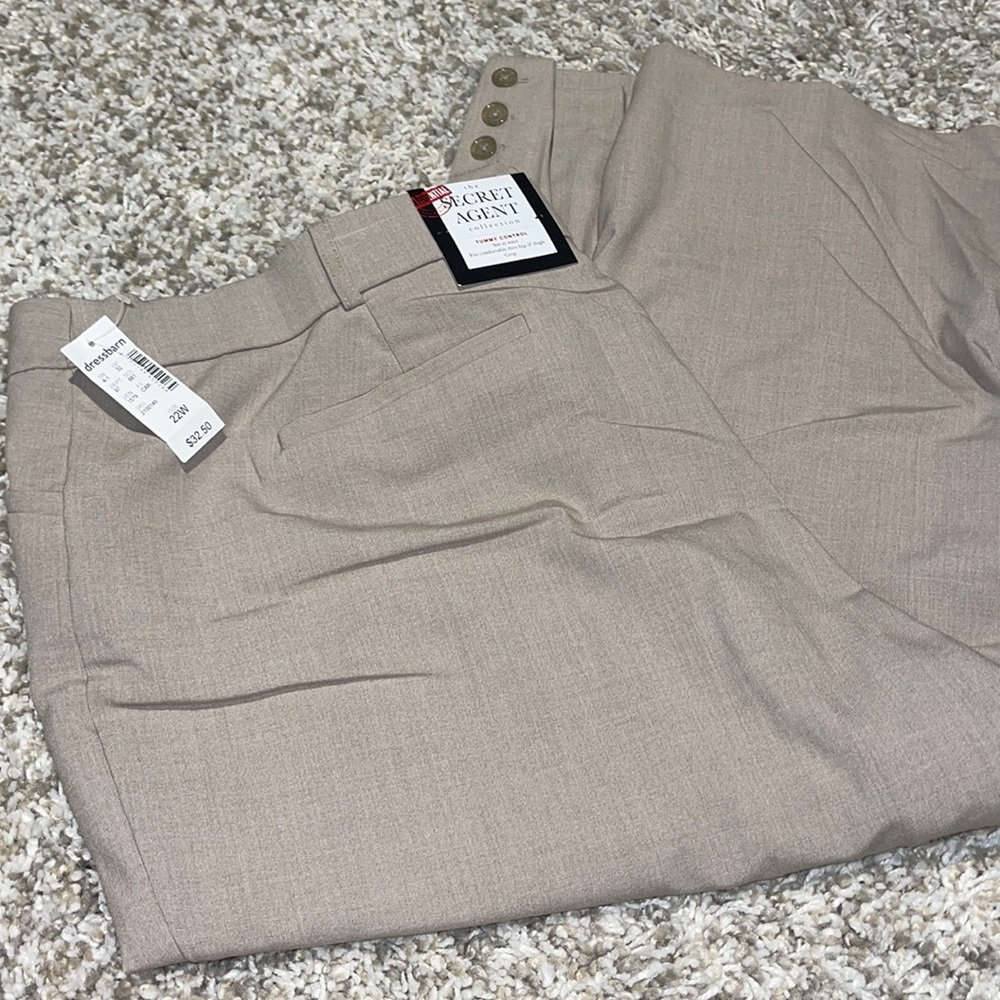 Brand New khaki capris dress pants from dressbarn